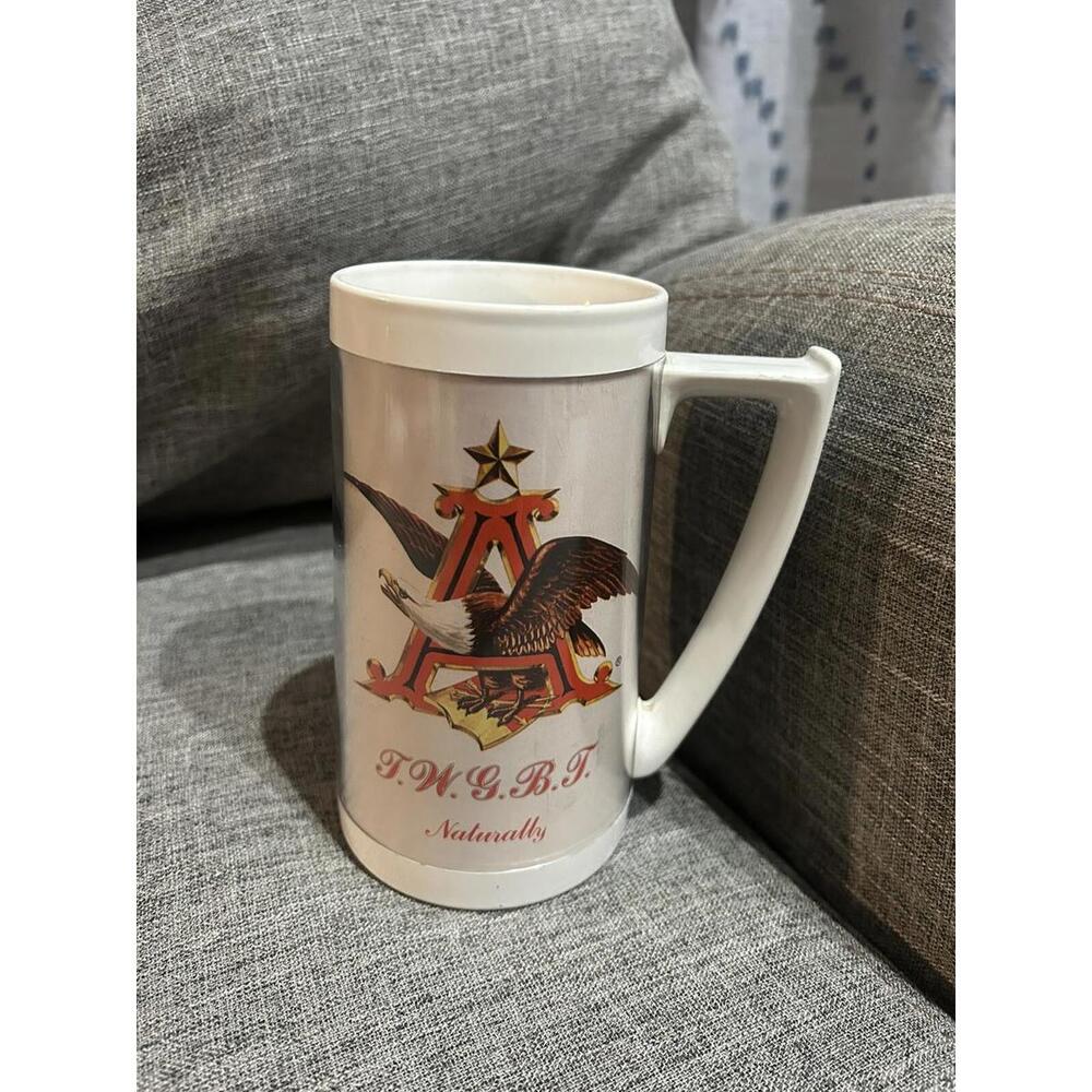 Thermo Serv Anheuser Busch TWGBT Naturally 6 3/8" Vintage Plastic Mug